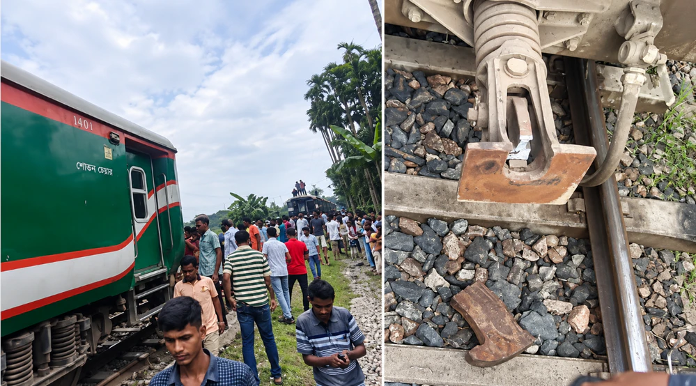 ময়মনসিংহে চলন্ত ট্রেনের হুক থেকে বগি বিচ্ছিন্ন